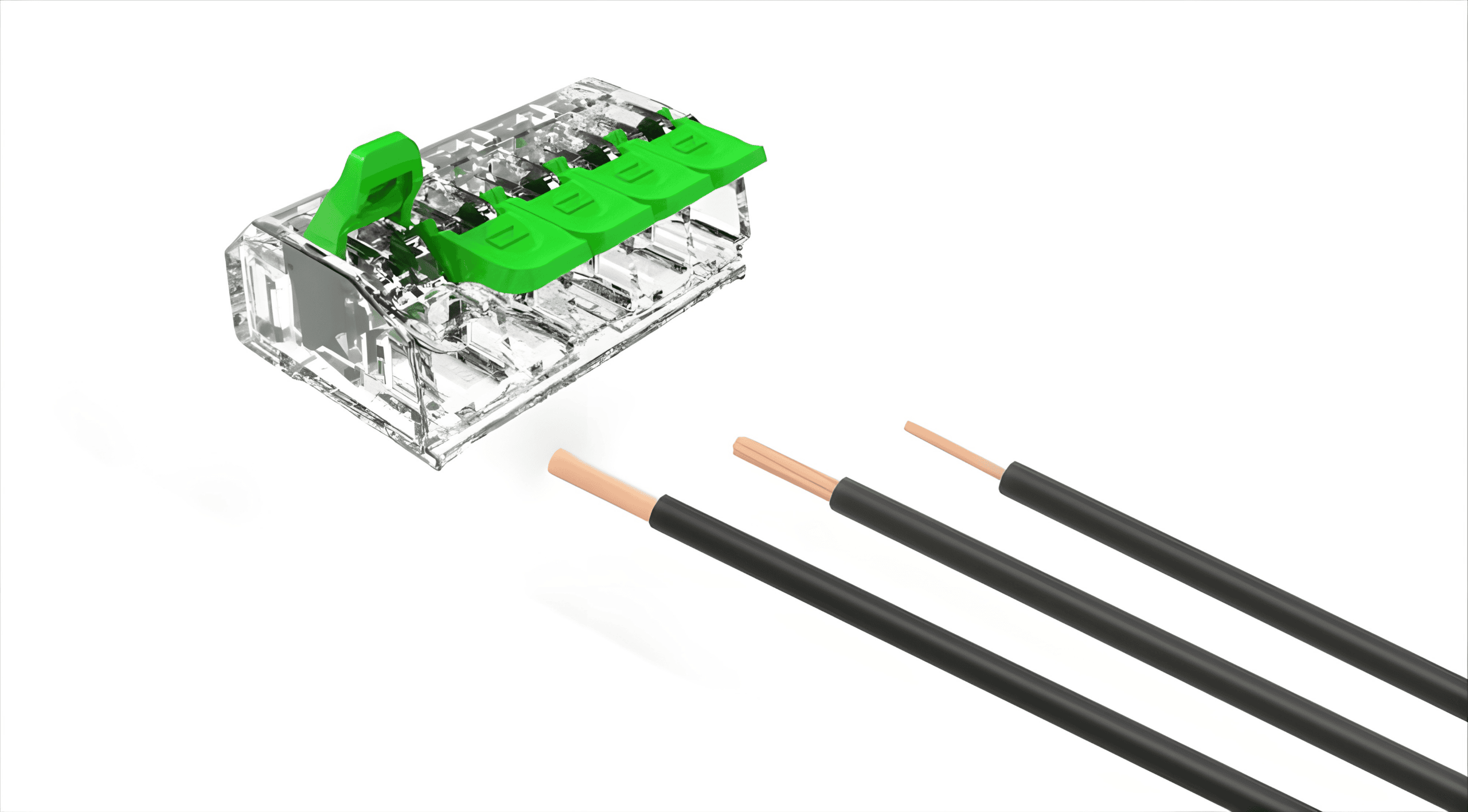 Conex Universele Lasklem 5-polig Transparant 25 stuks - Afbeelding 2